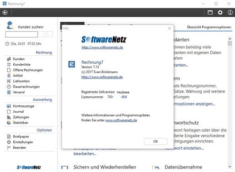The access to our data base is fast and free, enjoy. Rechnung Softwarenetz