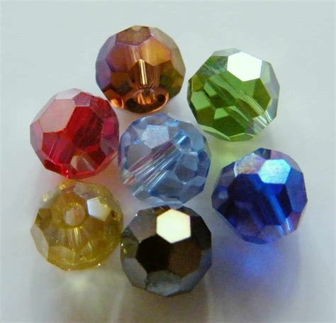 100pcs 6mm Faceted Round Crystal Beads Mixed Ab Beadsforewe