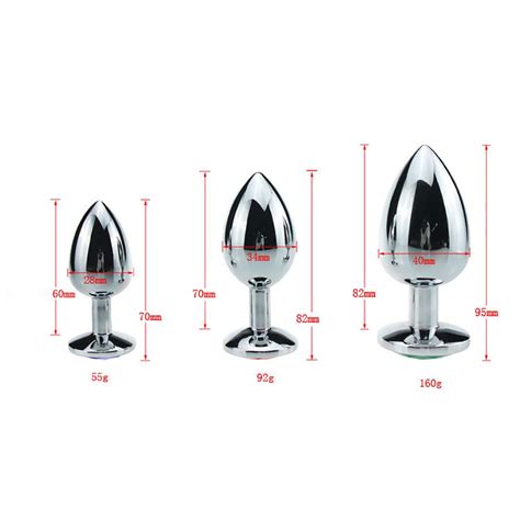 Hot Selling 3pcsset Small Medium Big Stainless Steel Metal Anal Plug Products Butt Plug Gay