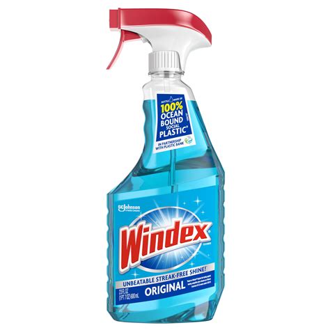 Windex Glass Cleaner Spray Bottle Original Blue 23 Fl Oz Walmart