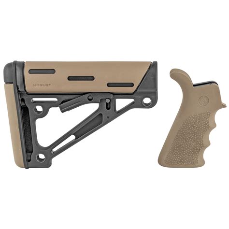 Hogue Ar 15 Kit Pistol Grip And Stock Mil Spec Fde 4shooters
