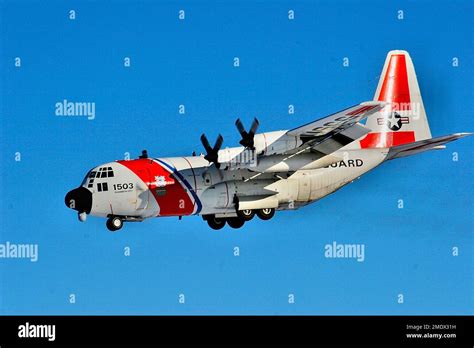 Us Coast Guard C130 Air Sea Rescue Aircraft Stock Photo Alamy