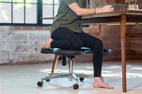 This Chair Was Designed To Let You Sit Cross Legged For Better Posture