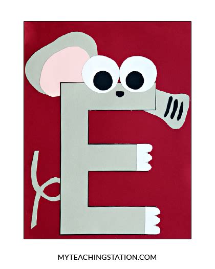 Letter E Craft Elephant