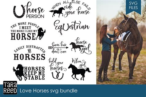 Love Horses SVG Bundle ~ Graphics ~ Creative Market