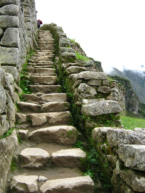 Steps In Machu Picchu These Are Steps Leading Down From Th Flickr