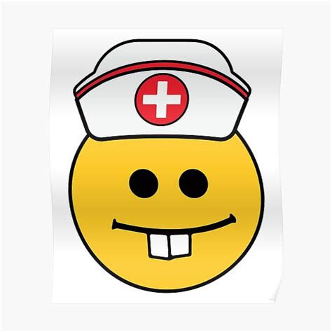 Nurse Essential Worker Emoji Poster By Livaniaapparel Redbubble