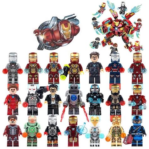 29pcs Iron Man Lego Minifigure Toys Set Minifigure Parts And Accessories