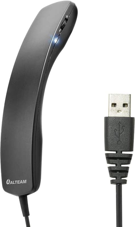 Alteam Wired Portable Usb Handset Plug And Play With 2m Long Cable For