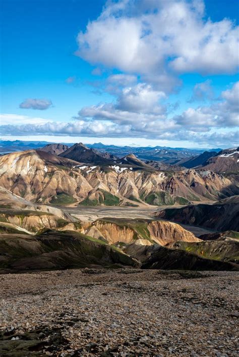 Volcanic Mountains Of Landmannalaugar In Fjallabak Nature Reserve