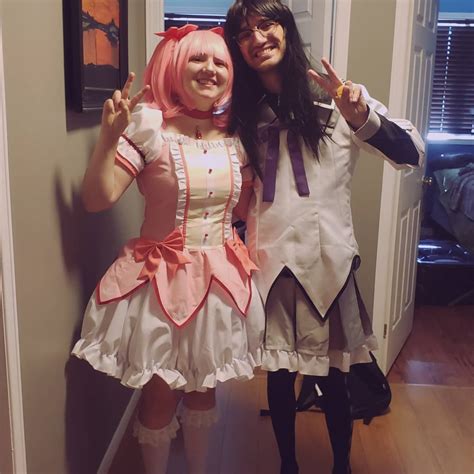 Convinced My Best Friendhomura To Cosplay Magical Lesbians With Me Madoka To My Local