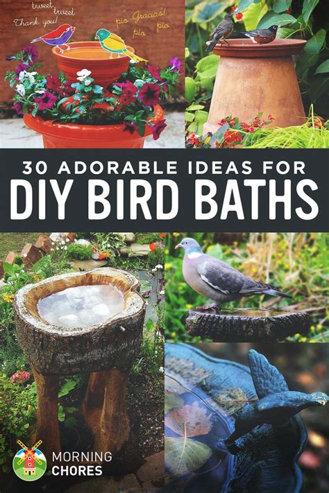 While there are many different types of birdbaths you can buy, there are even more ways to create your own bath with. 30 Adorable DIY Bird Bath Ideas That Are Easy and Fun to Build