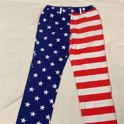 tipsy elves pants and jumpsuits tipsyelves american flag pants stars stripes sz medium poshmark