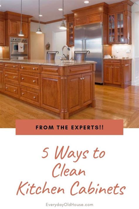 Add a few drops of liquid dishwashing detergent to the vinegar and water solution to clean extremely grimy cabinets. 5 Ways to Clean Wooden Kitchen Cabinets - Straight from ...