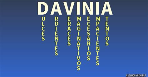 Significado Del Apellido Davinia Significados De Los Apellidos Hot