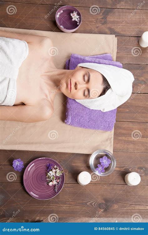 Girl Spa Massage Sauna Relaxation Bath Stock Image Image Of Bath Leisure 84560845
