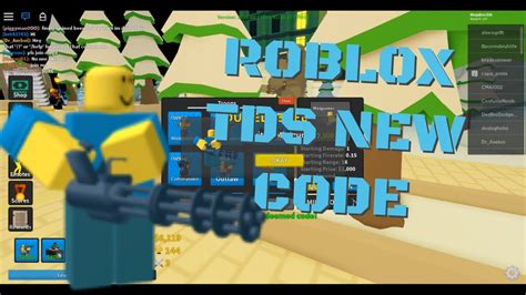Roblox Tds Code Youtube