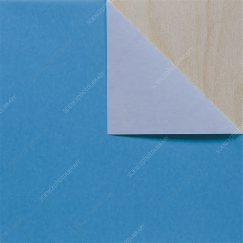 Detail Of Folded Blue Origami Paper Stock Image F0254941 Science