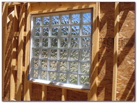 How To Install Glass Block Window In Wood Frame