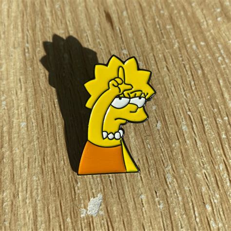 Enamel Brooch Brooch Pin Enamel Pins Son Love Cute Pins The Simpsons Loser Lisa Simpson