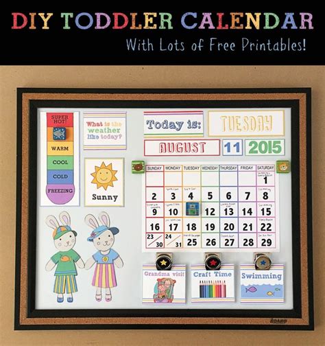 Diy Childrens Calendar By Crafting Cheerfully Toddler Calendar Kids