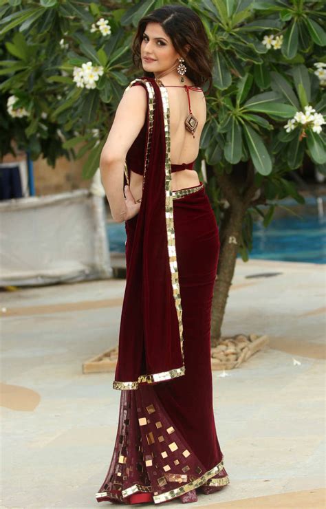Buy Maroon Embroidered Velvet Saree With Blouse Online