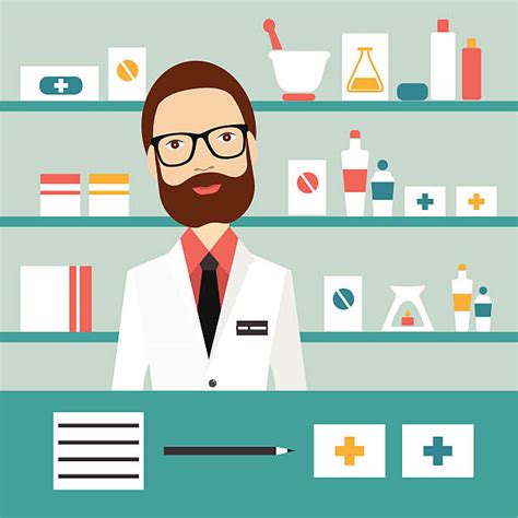 Pharmacist Clip Art Vector Images And Illustrations Istock