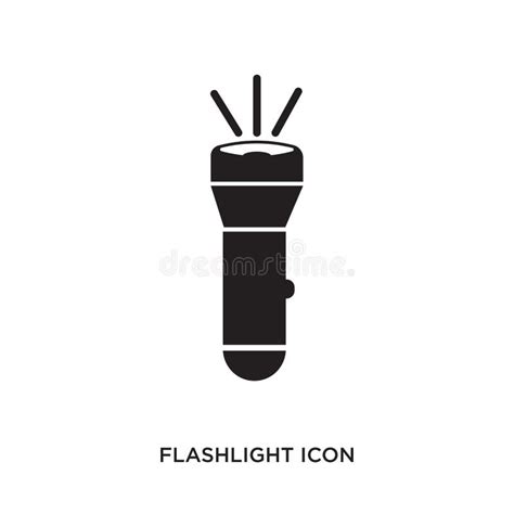 Flashlight Icon Vector Sign And Symbol Isolated On White Background