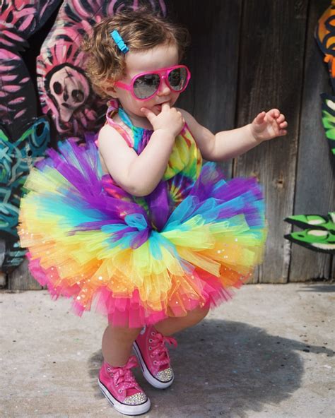 Tropical Rainbow Tutu Rainbow Tutu Tutu Flower Girl Dresses