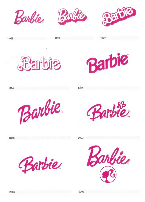The Barbie Logo Throughout The Years Tumblr Pics