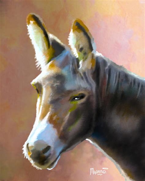 Donkey Hee Haw Painting By Anthony Mwangi Pixels