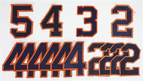 1960s 80s Detroit Tigers Game Worn Uniform Numbers