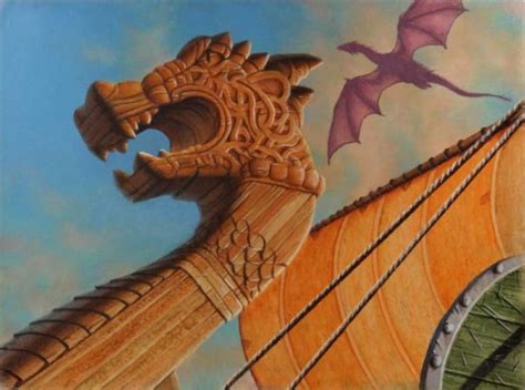 Viking Ship Dragon Art Of John E Kaufmann