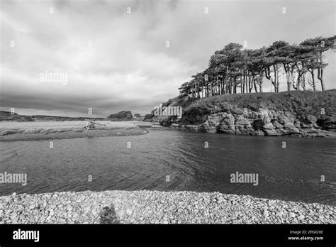 The Mouth Of The River Otter In Budleigh Salterton In Devon Stock Photo Alamy