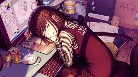 Anime Girl Sleeping K Wallpaper