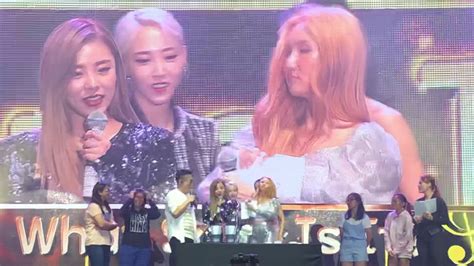 190427 Mamamoo Punishment Games Section Singapore Fanmeet Youtube