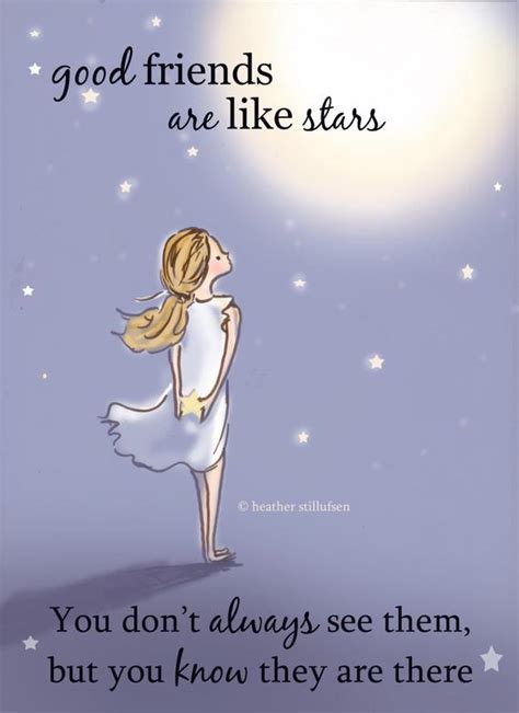 Let your bestie know how much she means to you with one of these heartfelt friendship quotes. Good Friends Are Like Stars.....Miss You Card Friendship