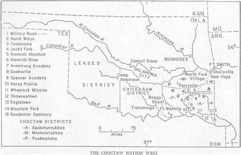 Choctaw Map Choctaw Tribe American Indian History Choctaw