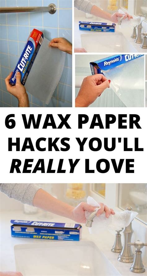 8 Genius Wax Paper Hacks You Can Actually Make Use Of Craftsonfire Diy Cleaning Hacks Wax