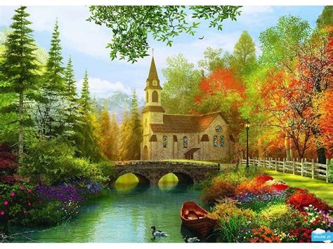 Autumn Church Wallpapers Wallpaper Cave