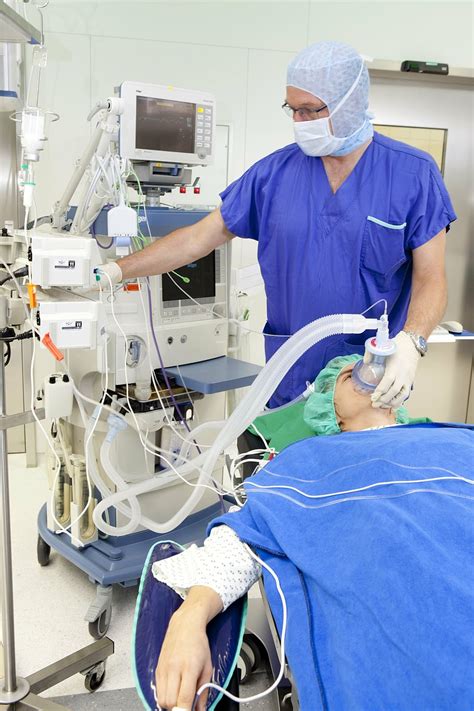 Person Using Medical Equipment Patient Operation