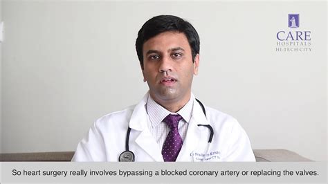 Dr Pradheep Krishnamohan Consultant Cardiothoracic Surgery At Care Hospitals Hi Tech City