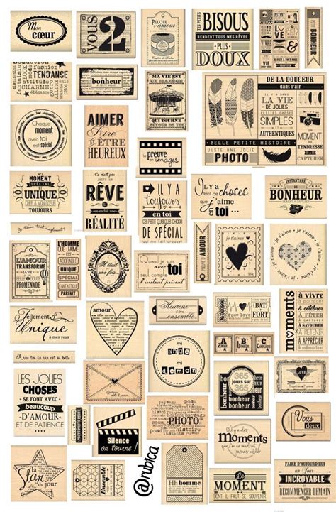 Vintage Aesthetic Stickers Printable Hd - just-imaginee