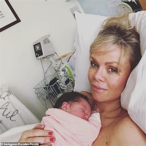 Brendan Fevola S Wife Alex Shares An Adorable Snap Of Herself Cuddling Up To Newborn Daughter