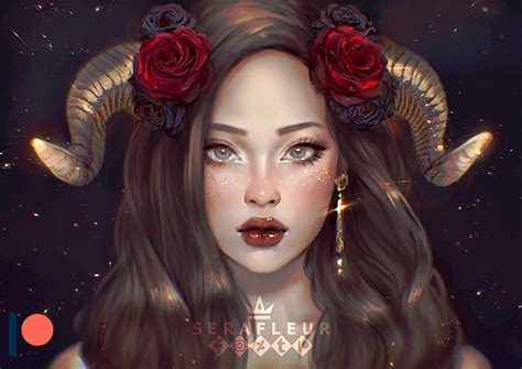 Serafleur Is Creating Digital Illustrations Portraits Nsfw Patreon