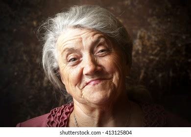Happy Granny Face Foto Stock 413125804 Shutterstock
