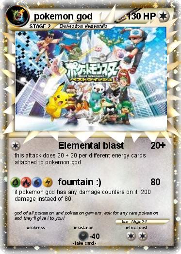 Pokemon card lot gen 1 holo wotc (base, jungle, or fossil) + 10 vintage cards! Pokémon pokemon god 4 4 - Elemental blast - My Pokemon Card