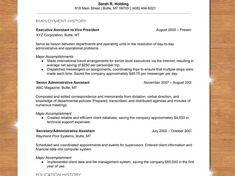 How To Write A Chronological Resume With Sample Resume