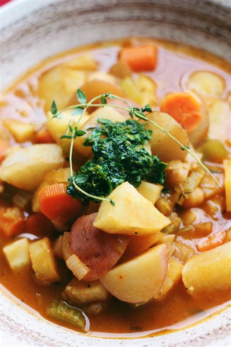 Rustic Vegan Irish Stew With Orange Gremolata Parsnips