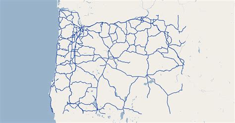 Oregon Highway Mileposts Gis Map Data State Of Oregon Koordinates